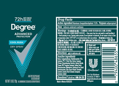 Artwork (Degree Advanced Protection Cool Rush Dry Spray Antiperspirant Deodorant   Artwork)